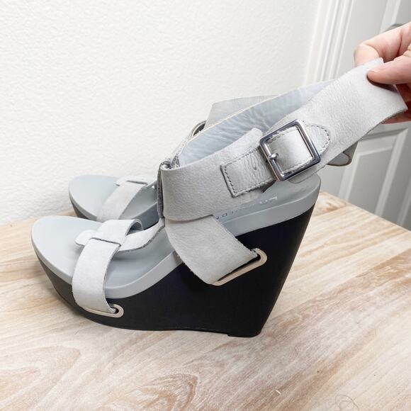 United nude leather adjustable abstract leather heels wedge size 38 - Picture 12 of 12